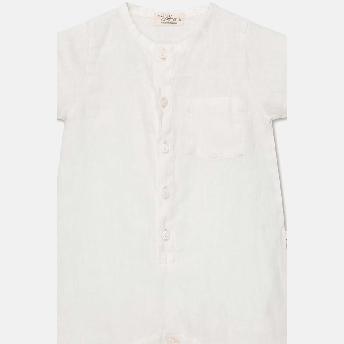 [40%OFF] From spain MY LITTLE COZMO linen baby jumpsuit 60/80/90 白/グレー