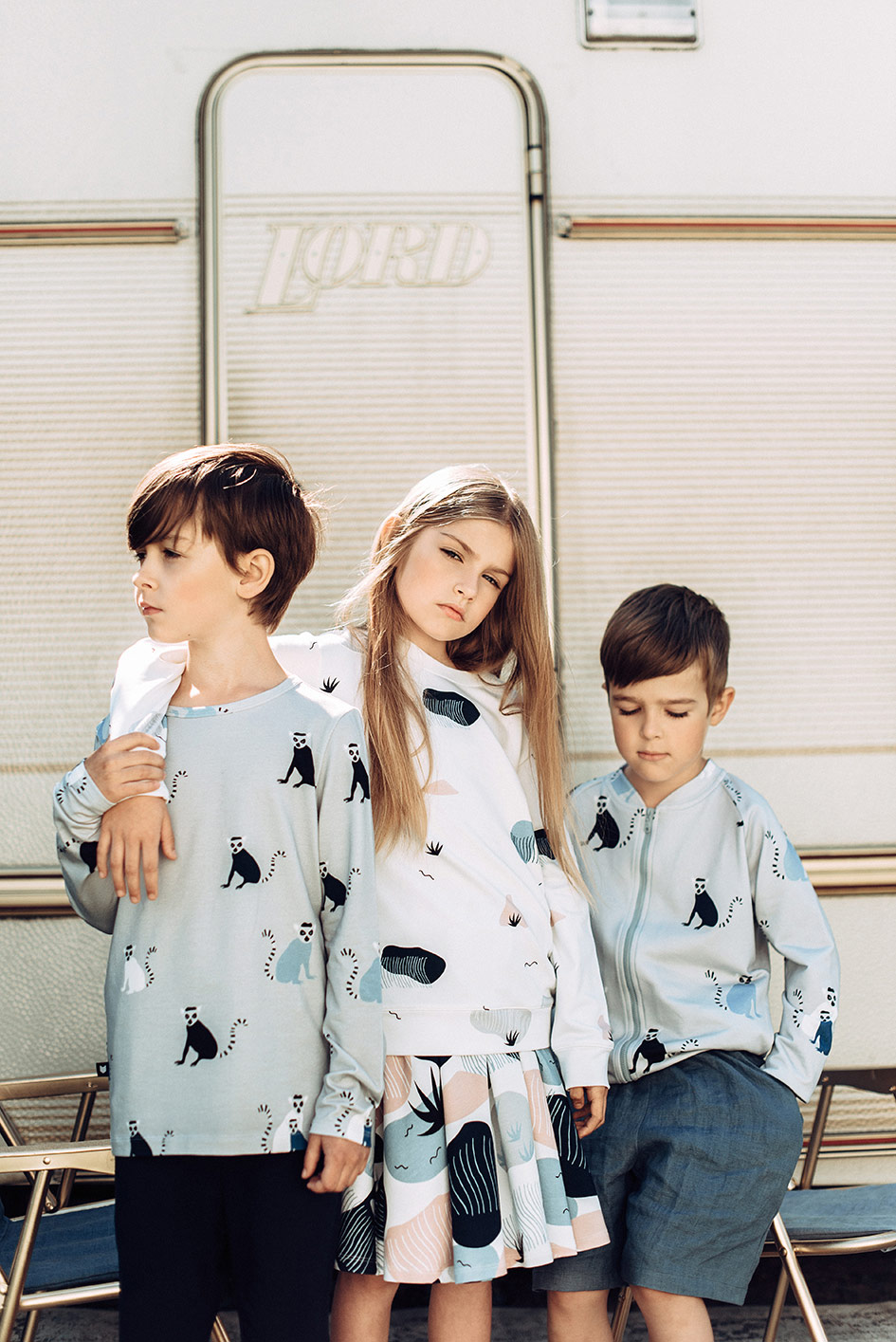 [50%off] From Latvia  Multi-coloured large pattern skirt organic cotton 混紡 スカート -/-/100/110/-