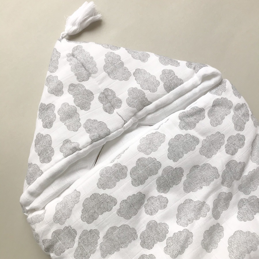 moumout' paris jojo Nuages BABYNEST IN COTTON おくるみ　H70cm*L44cm スリーパー