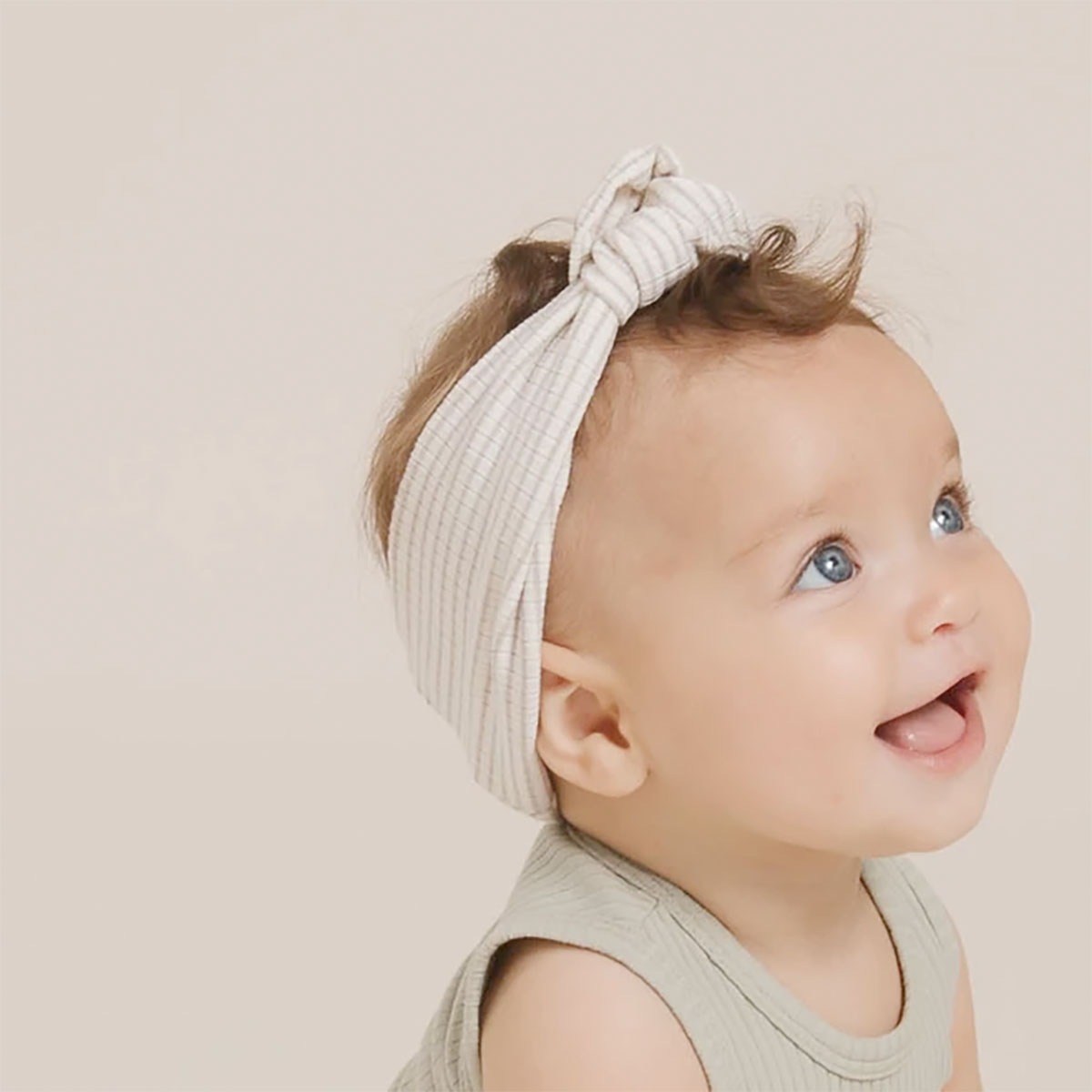 [30%off] Quincy Mae オーガニックコットン BABY TURBAN　0-12M 12-24M [ネコポス対応可] OCEAN