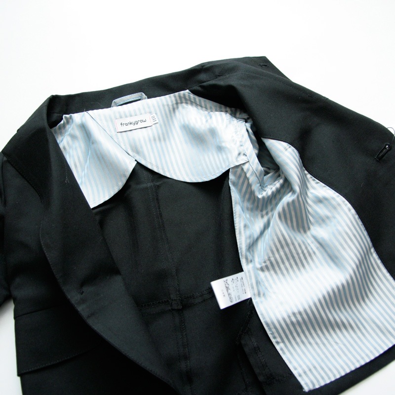 [60%OFF] frankygrow フランキーグロウ 14SS JACKET 14S ブラック／ネイビー 100/110/120