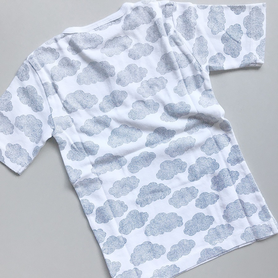[50%pff] moumout' paris NOE t-shirt manches courtes / short sleeves t-shirt Nuages 6M/12M/24M/4Y/6Y