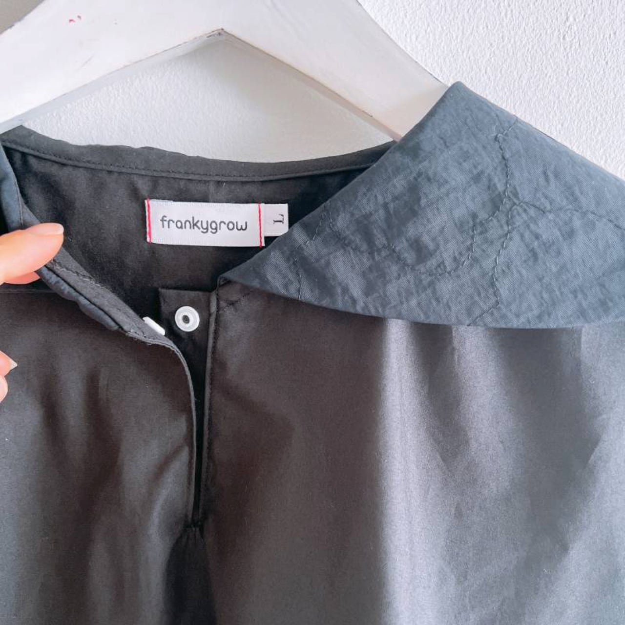 [30%OFF] frankygrow WHT/BLK SAILOR COLLAR PULLOVER / F2 F フリーサイズ 黒