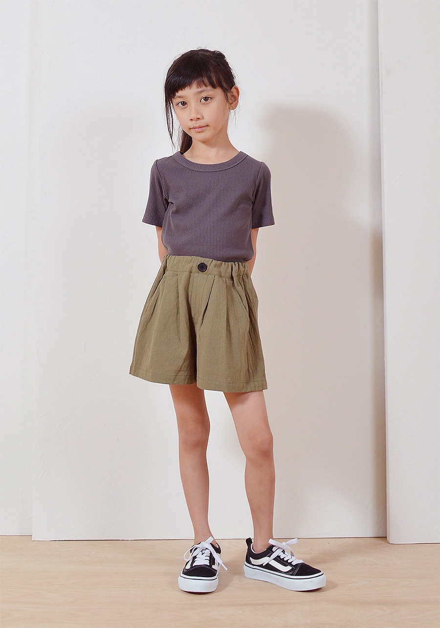 [60%OFF] undeny. リブTシャツ -/L(130-140)/XL(150-160)/F(160-170) カラー 4色展開