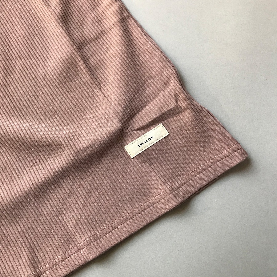 [60%OFF] undeny. リブTシャツ -/L(130-140)/XL(150-160)/F(160-170) カラー 4色展開