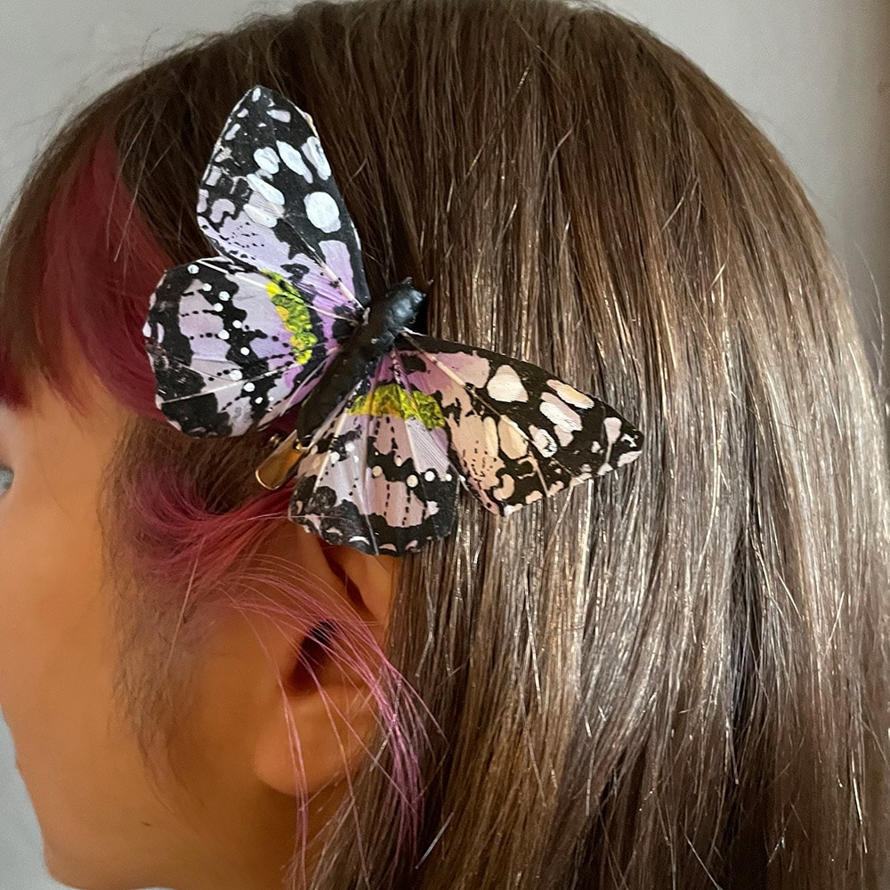 CHATOY バタフライピン  リアル蝶デザインのヘアクリップ