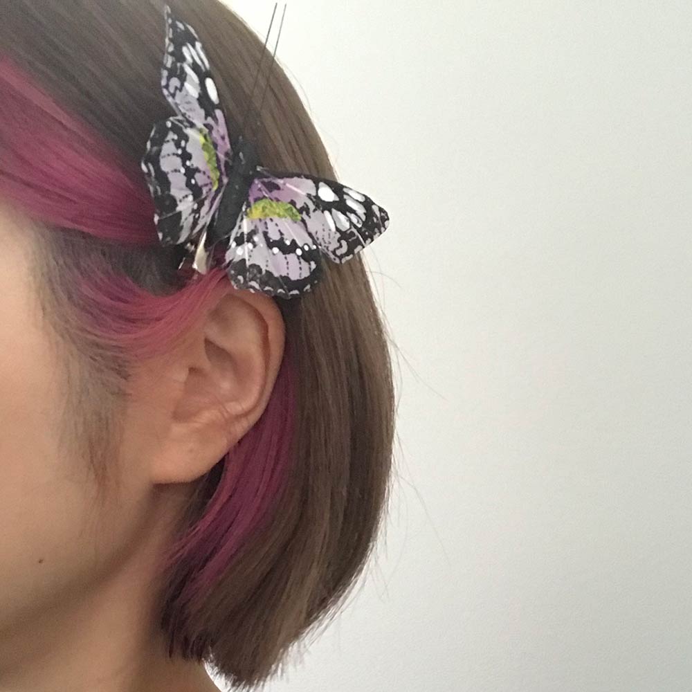 CHATOY バタフライピン  リアル蝶デザインのヘアクリップ