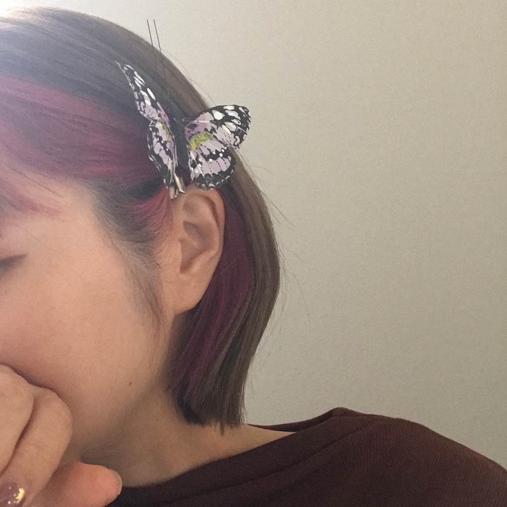 CHATOY バタフライピン  リアル蝶デザインのヘアクリップ