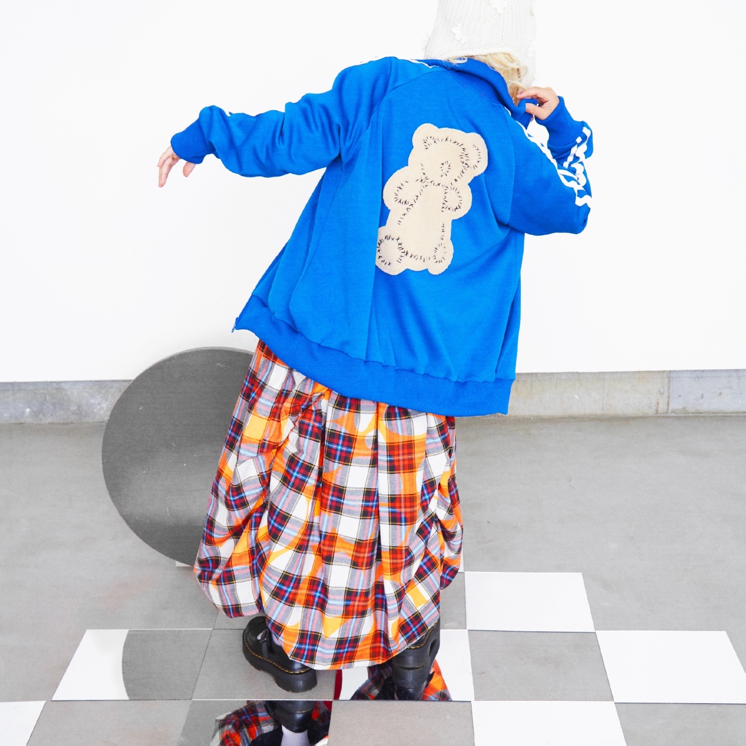 『SALE除外』frankygrow KUMA EMBROIDERY PATCH TRACK JACKET  F1/F2