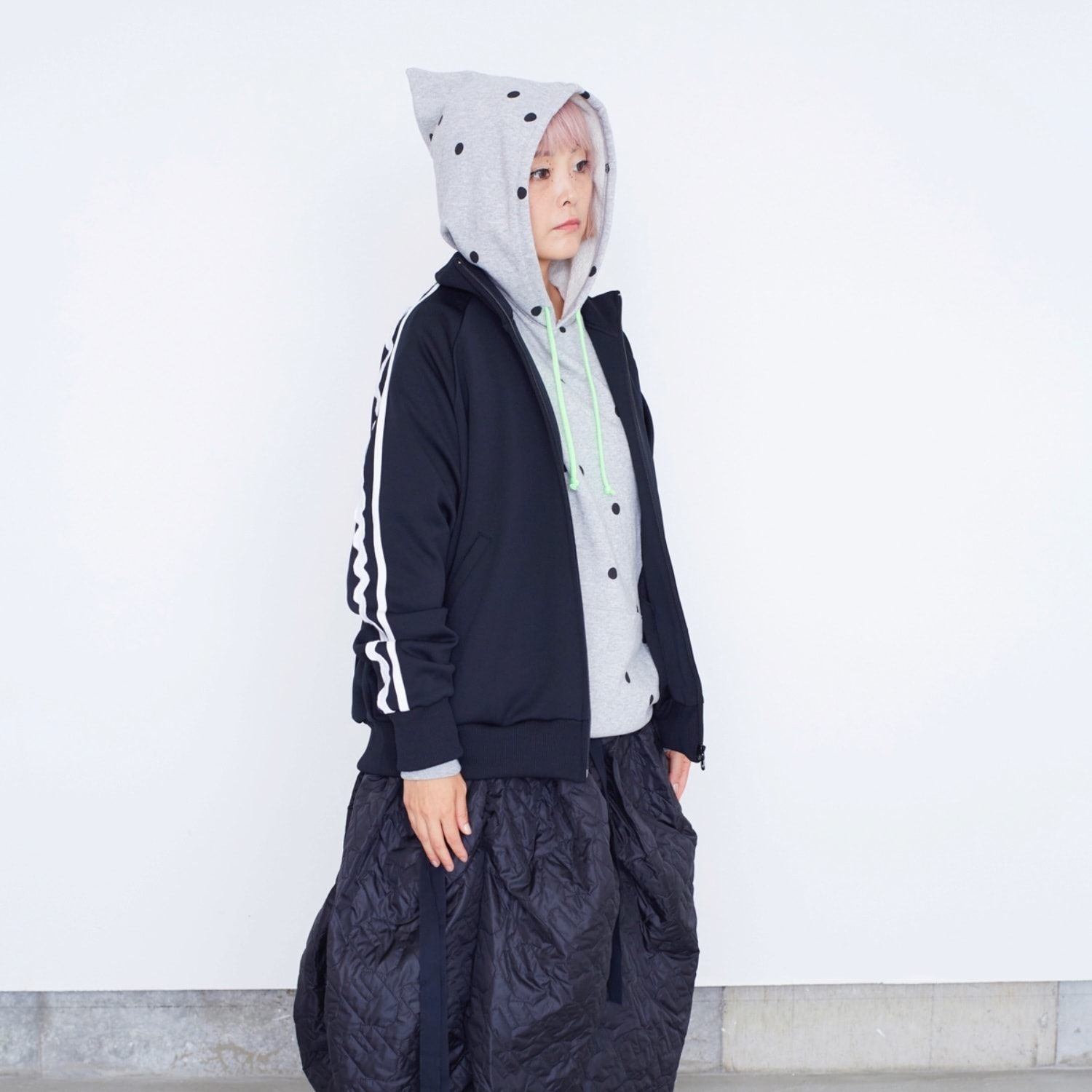 『SALE除外』frankygrow KUMA EMBROIDERY PATCH TRACK JACKET  F1/F2