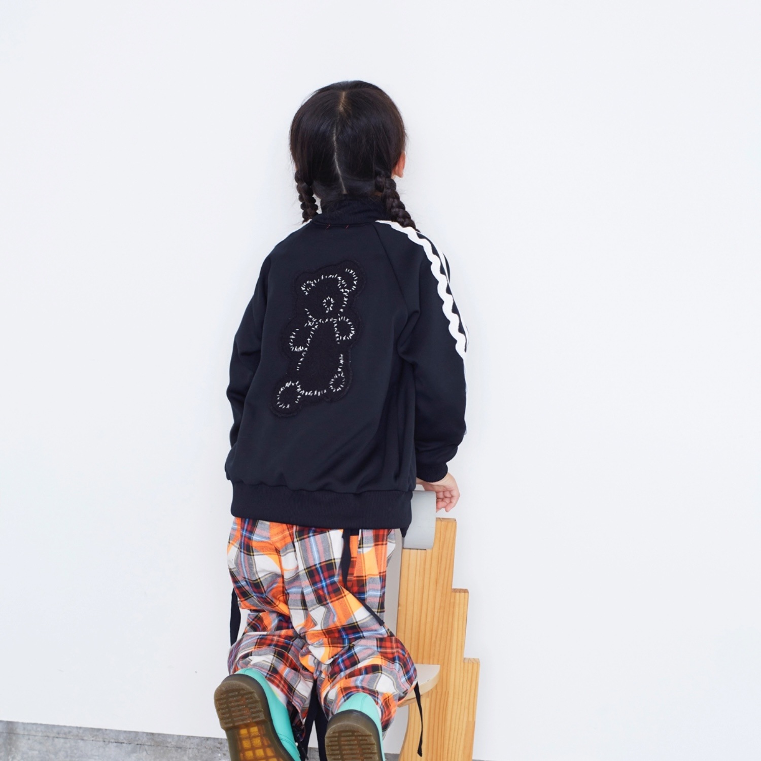『SALE除外』frankygrow KUMA EMBROIDERY PATCH TRACK JACKET  F1/F2