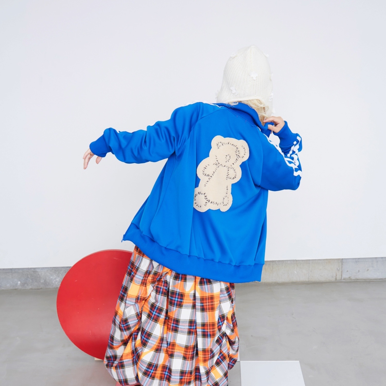 『SALE除外』frankygrow KUMA EMBROIDERY PATCH TRACK JACKET  F1/F2