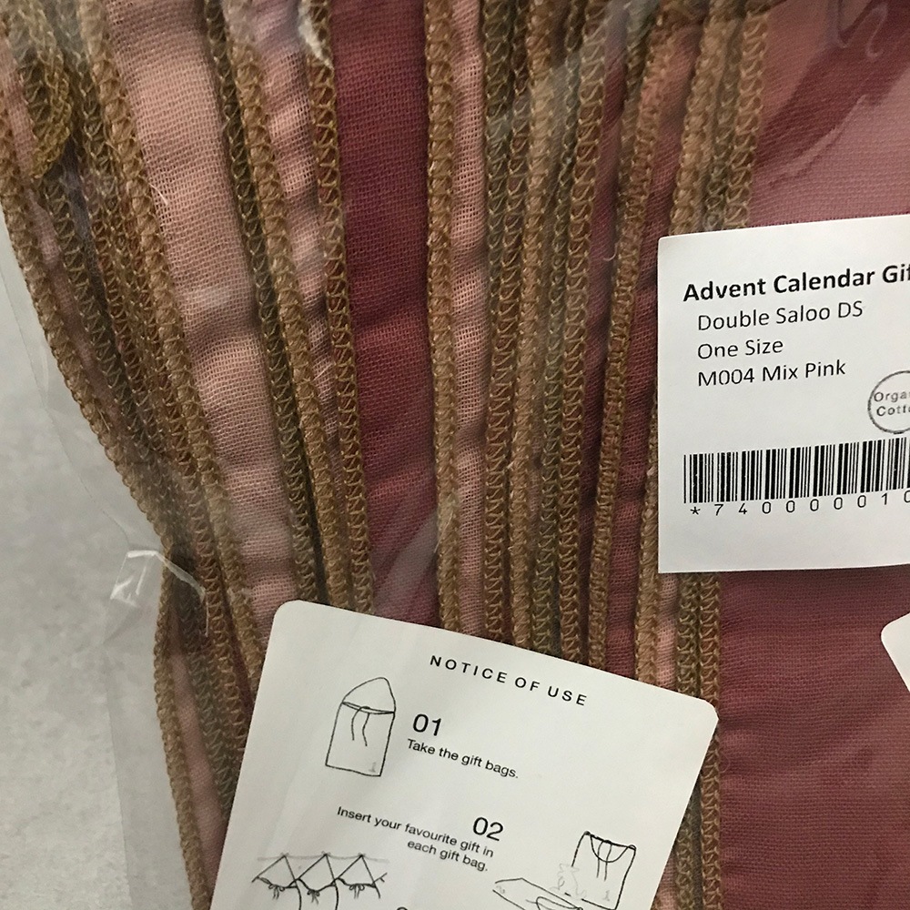 Numero 74 Advent Calendar Gift Bags M004 Mix Pink One Size