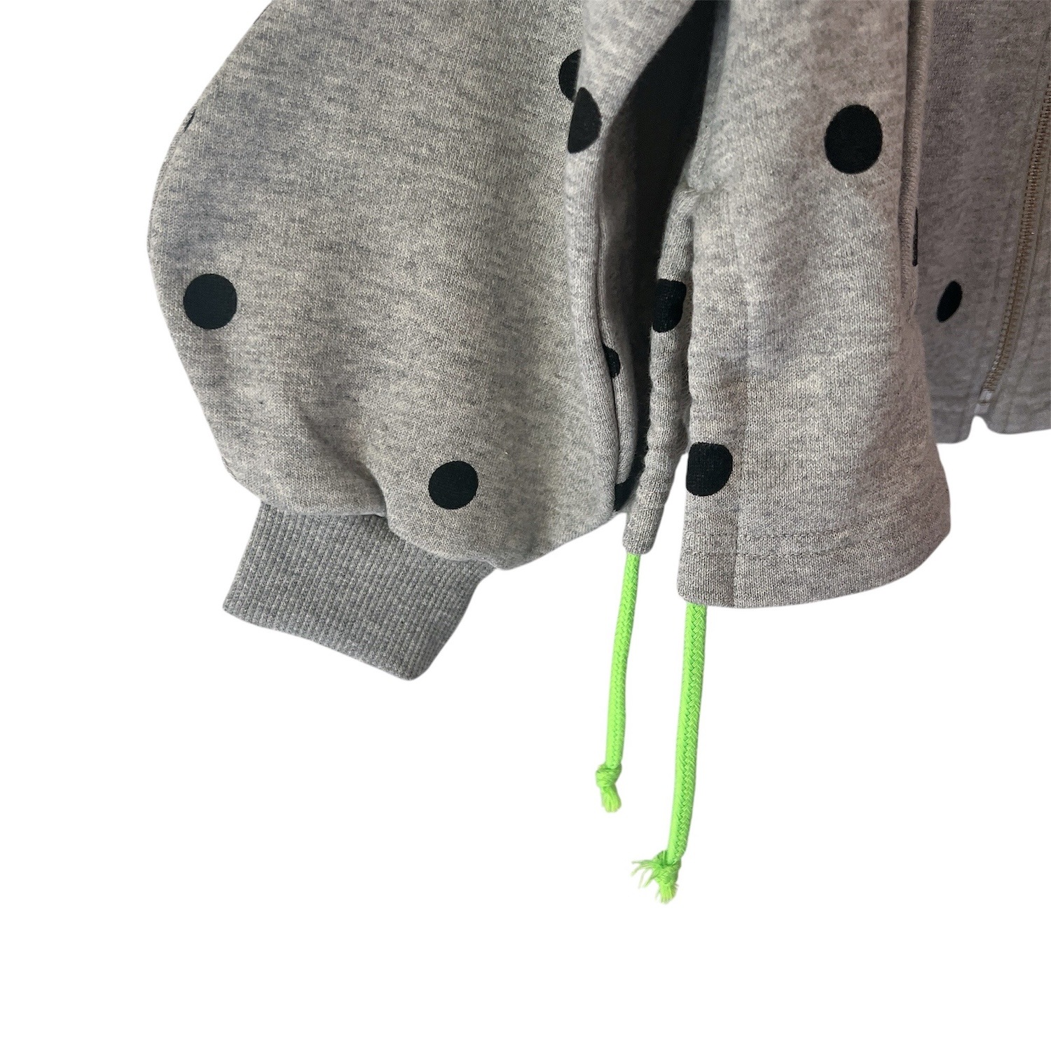 『SALE除外』frankygrow DOTS SWEAT ZIP JACKET	  GRAY/BLACK  F1/F2 