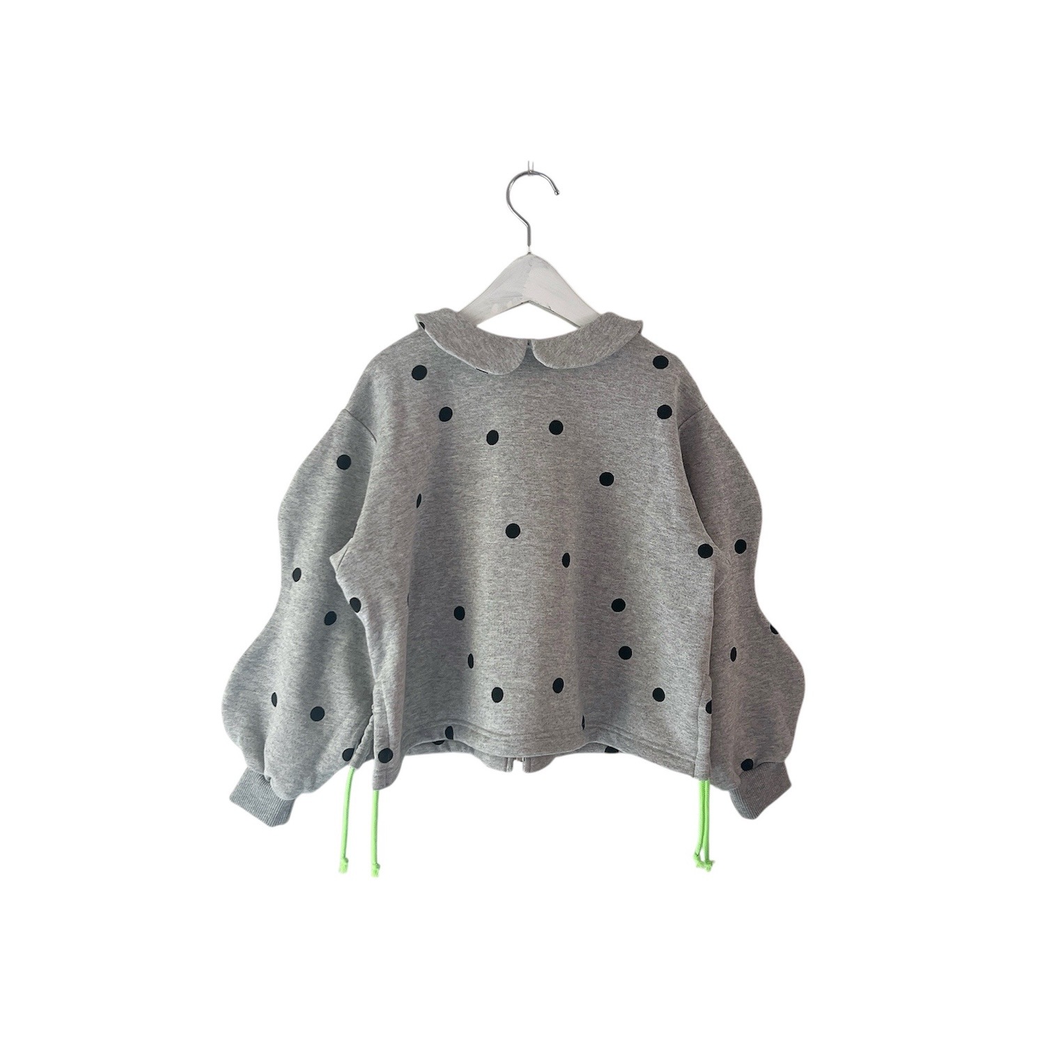 『SALE除外』frankygrow DOTS SWEAT ZIP JACKET	  GRAY/BLACK  F1/F2 