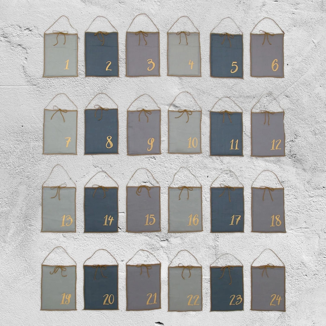 Numero 74 Advent Calendar Gift Bags M005 Mix Blue One Size