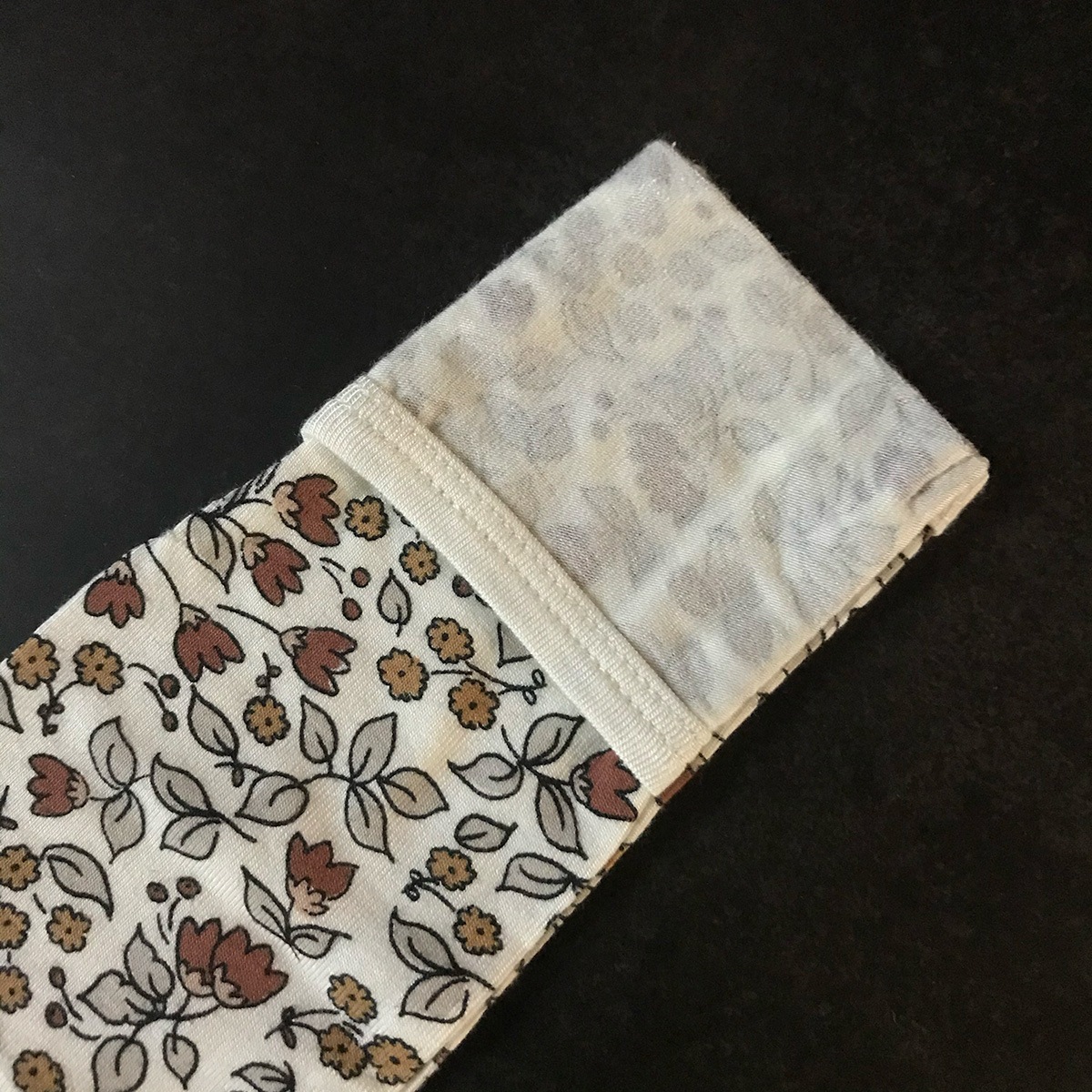 Quincy Mae BAMBOO BABY GOWN | FLEUR 3-6M [ネコポス対応可]  出産祝