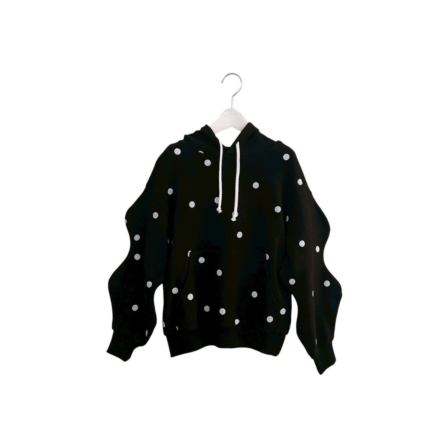 『SALE除外』frankygrow DOTS SWEATSHIRT HOODIE	GRY/ BLACK F1/F2 