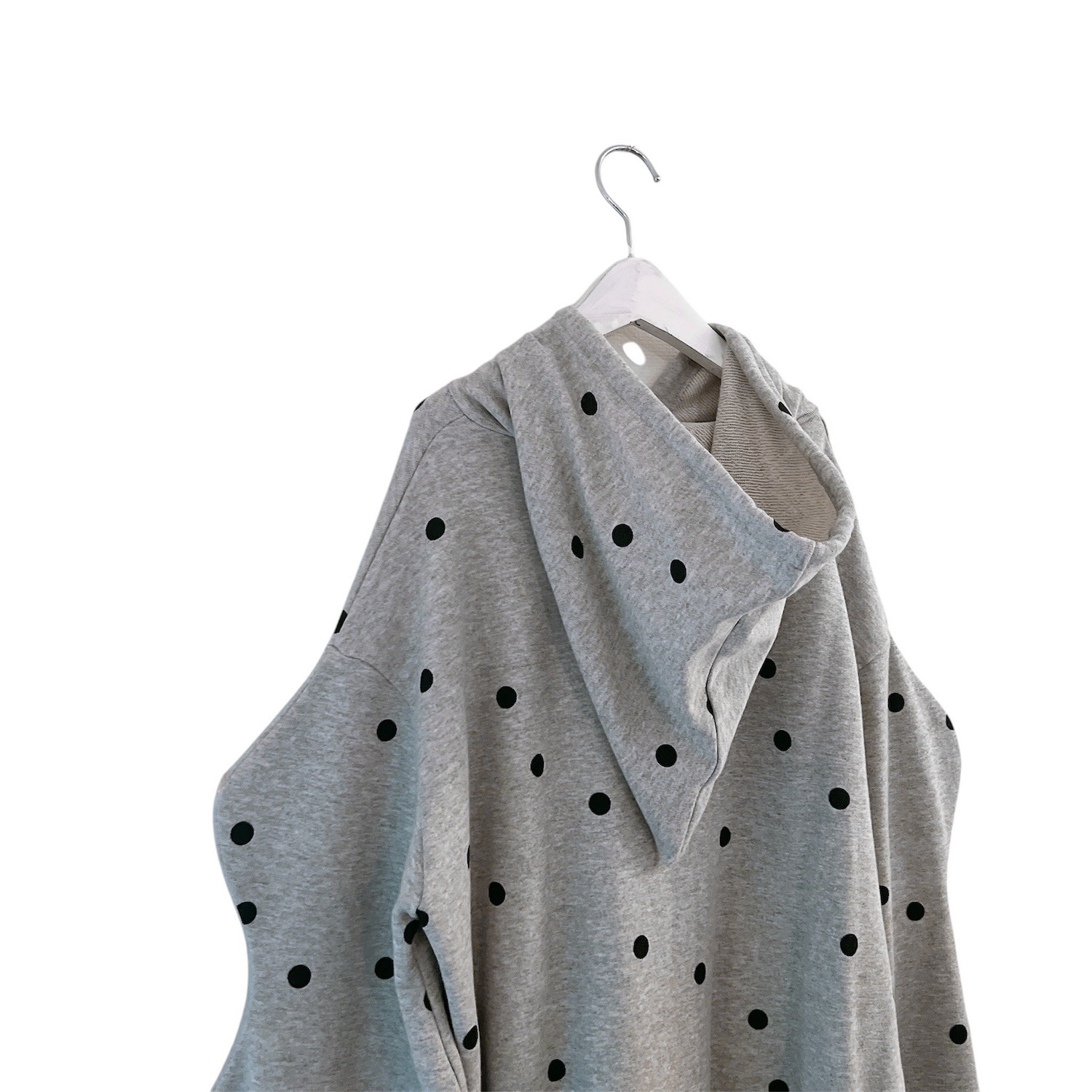 『SALE除外』frankygrow DOTS SWEATSHIRT HOODIE	GRY/ BLACK F1/F2 