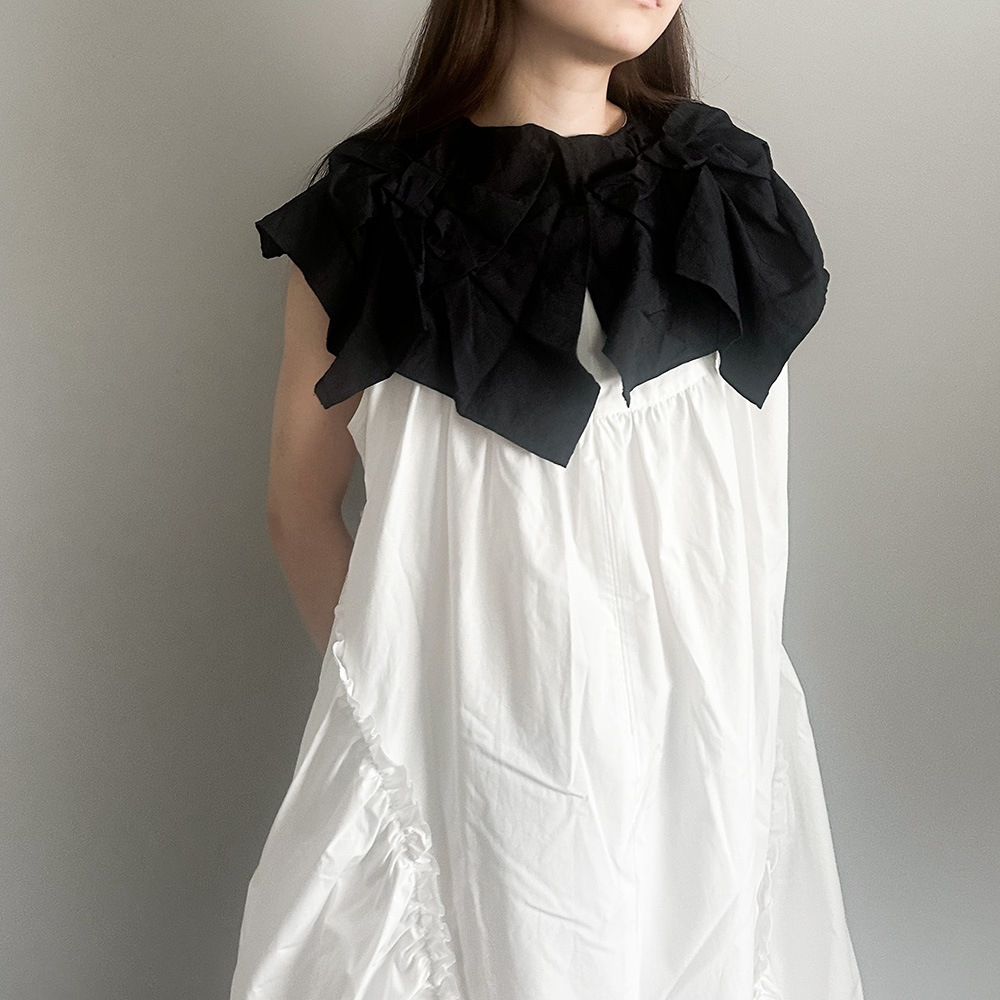 再値下げ[50%OFF] frankygrow BACK RIBBON SAILOR COLL DRESS / F2 BT/WT BT/BT