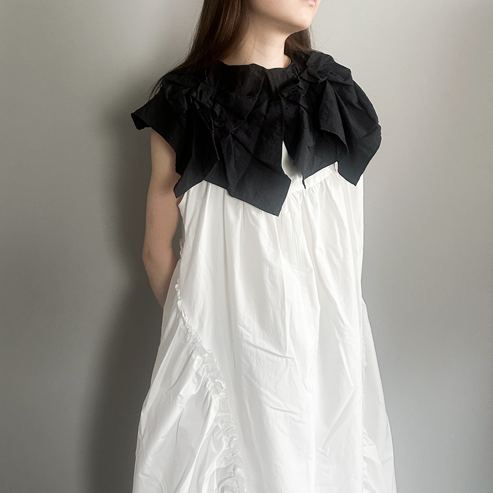 再値下げ[50%OFF] frankygrow BACK RIBBON SAILOR COLL DRESS / F2 BT/WT BT/BT
