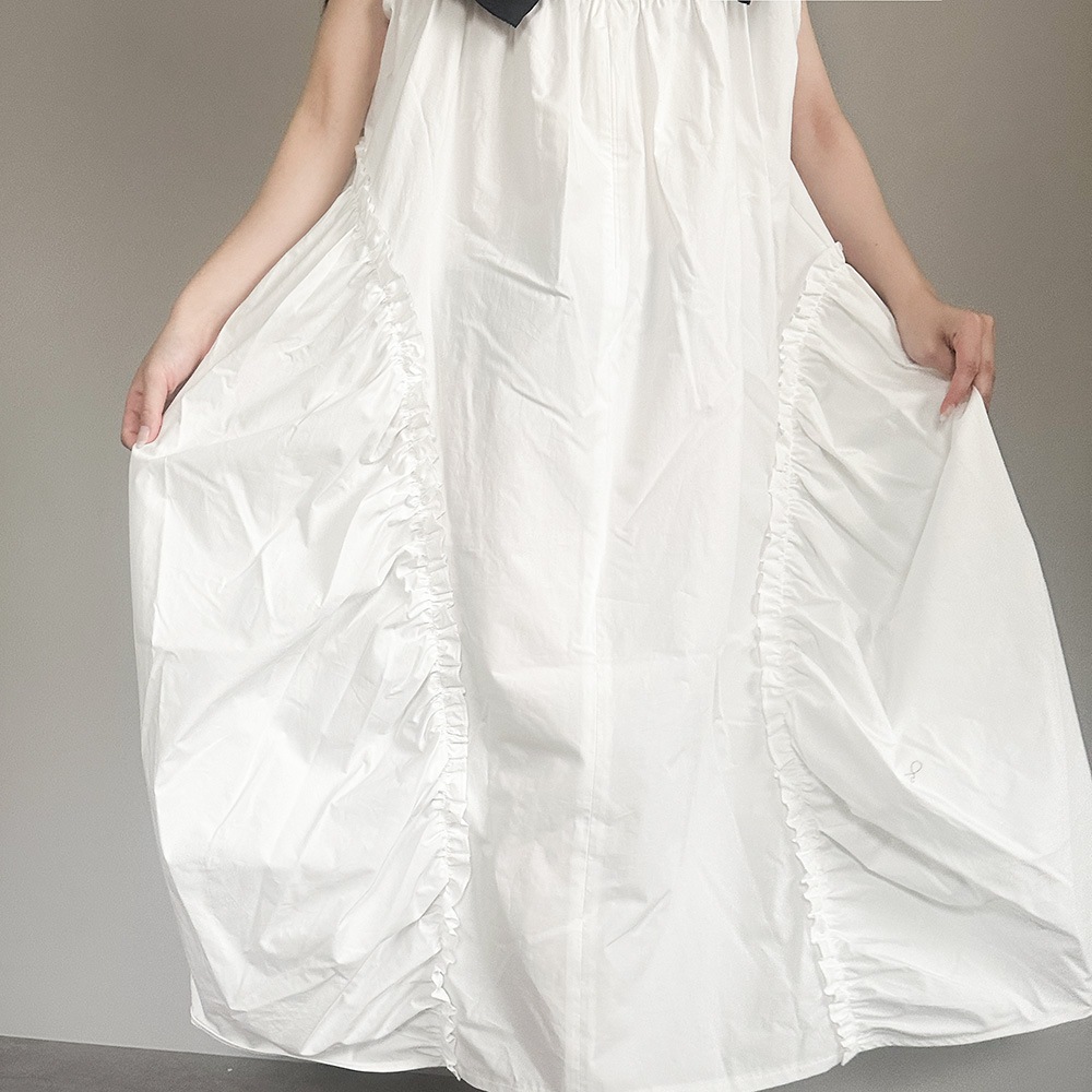 再値下げ[50%OFF] frankygrow BACK RIBBON SAILOR COLL DRESS / F2 BT/WT BT/BT