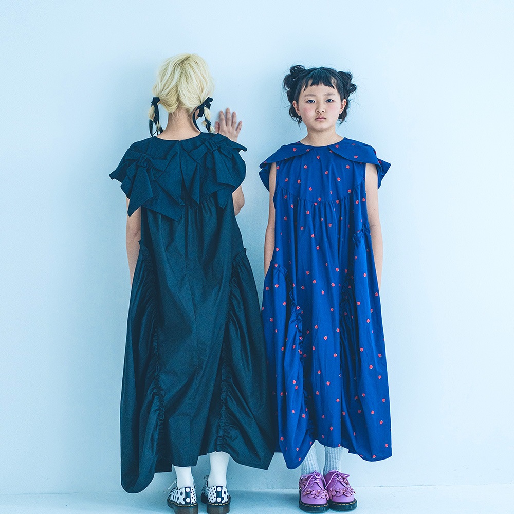 再値下げ[50%OFF] frankygrow BACK RIBBON SAILOR COLL DRESS / F2 BT/WT BT/BT