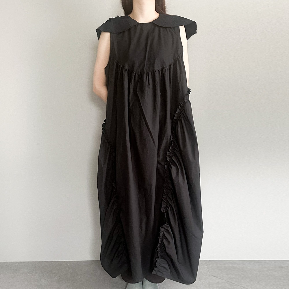 再値下げ[50%OFF] frankygrow BACK RIBBON SAILOR COLL DRESS / F2 BT/WT BT/BT