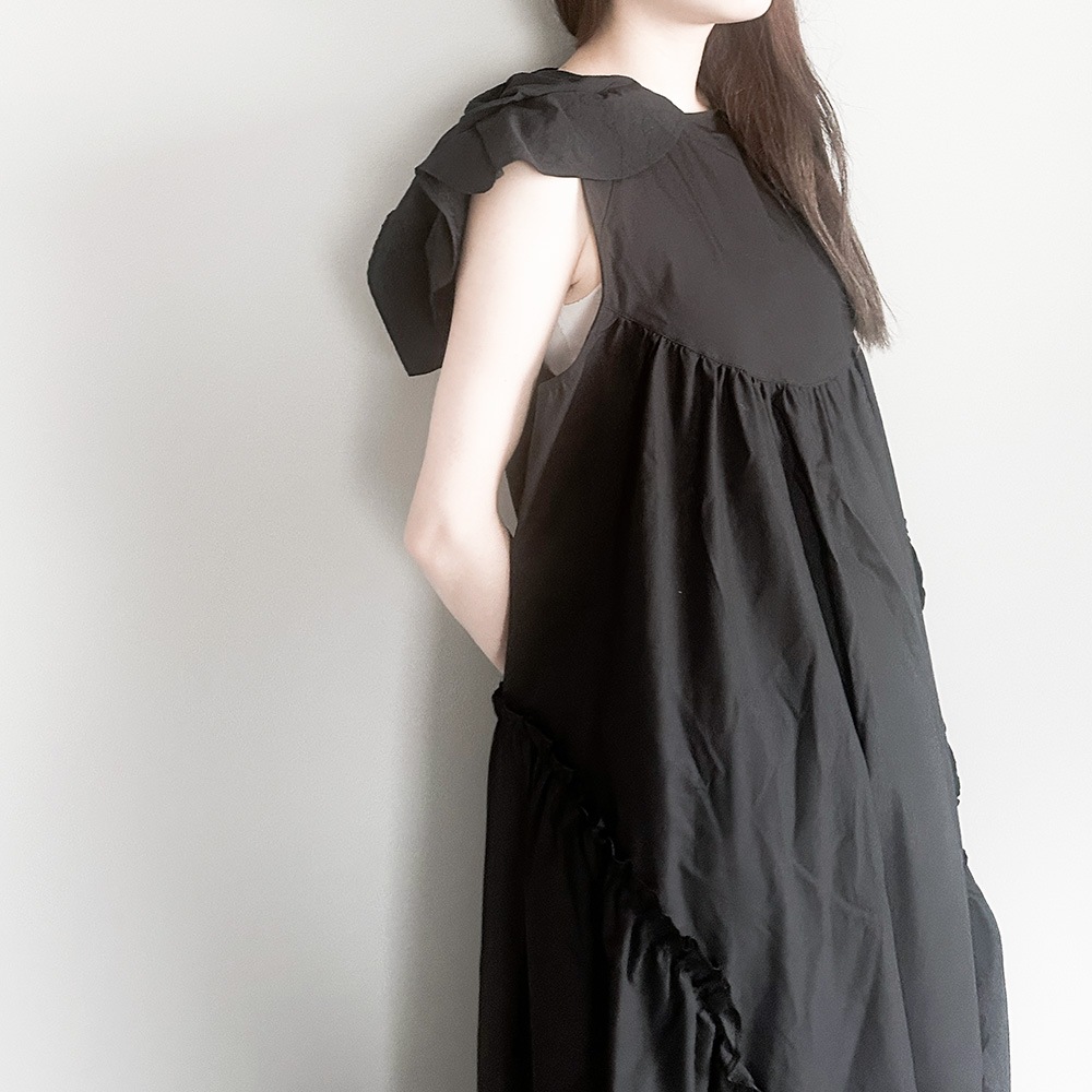 再値下げ[50%OFF] frankygrow BACK RIBBON SAILOR COLL DRESS / F2 BT/WT BT/BT