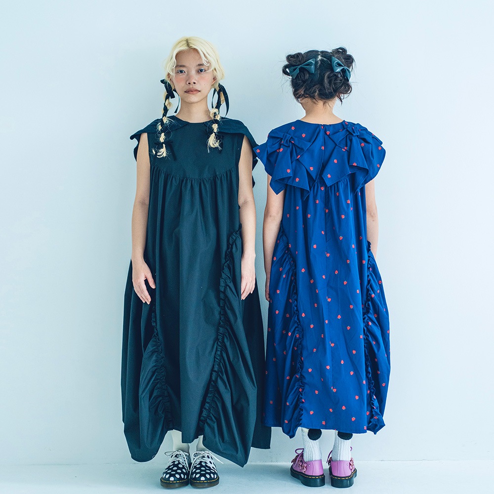 再値下げ[50%OFF] frankygrow BACK RIBBON SAILOR COLL DRESS / F2 BT/WT BT/BT