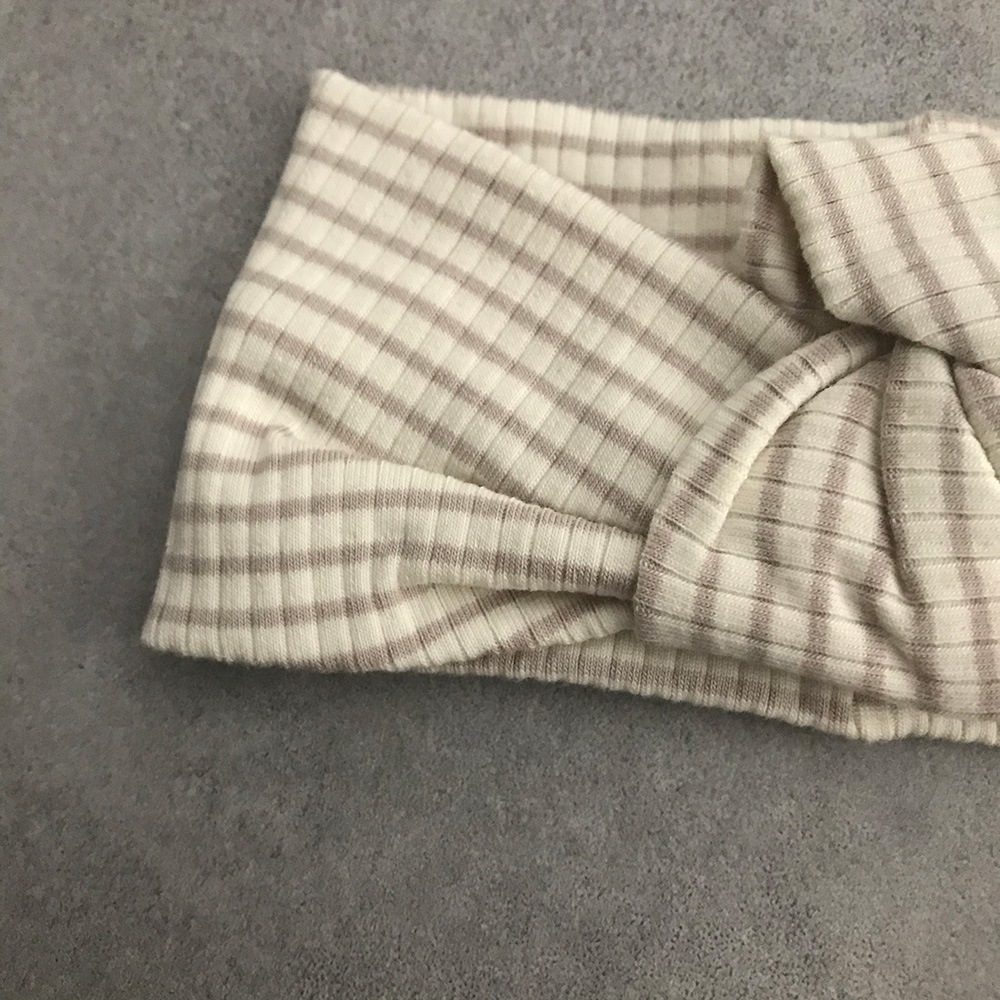 [30%off] Quincy Mae オーガニックコットン RIBBED BABY TURBAN　0-12M 12-24M [ネコポス対応可]