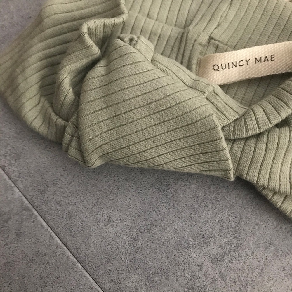 [30%off] Quincy Mae オーガニックコットン RIBBED BABY TURBAN　0-12M 12-24M [ネコポス対応可]