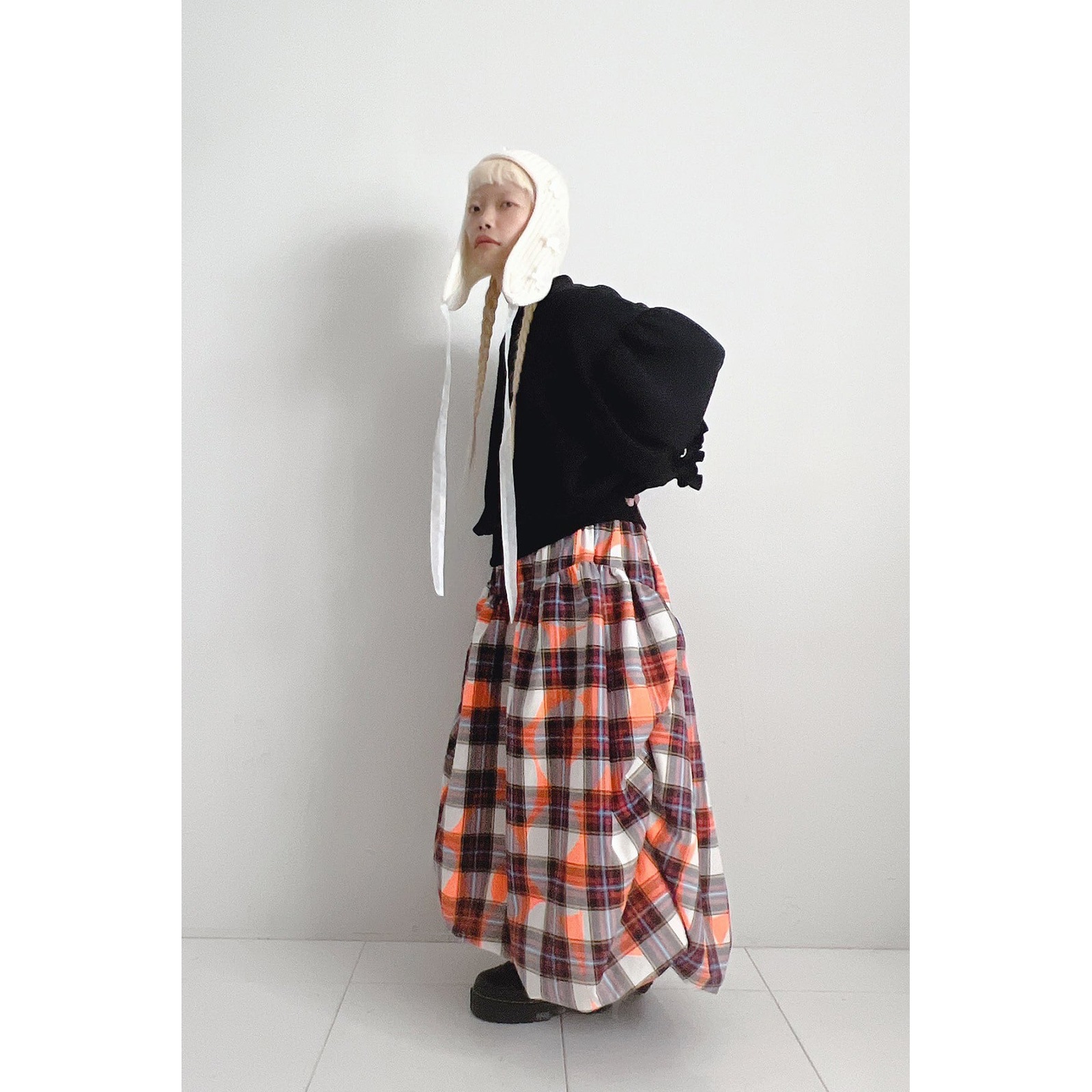 『SALE除外』frankygrow VORIOUS FRILL SLV DOUBLE AIR PO	BLACK F1/ F2 