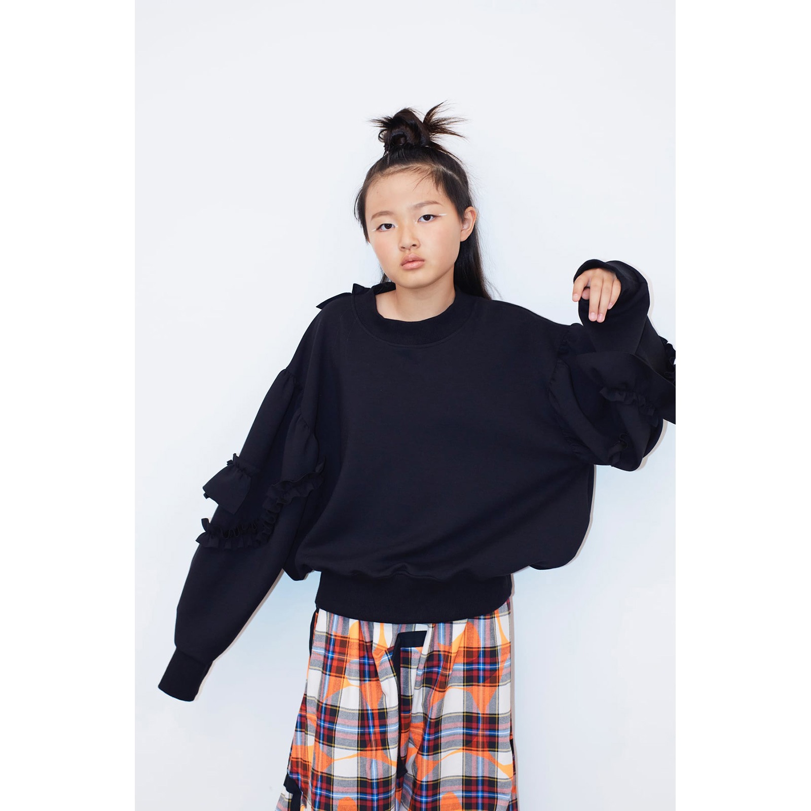 『SALE除外』frankygrow VORIOUS FRILL SLV DOUBLE AIR PO	BLACK F1/ F2 