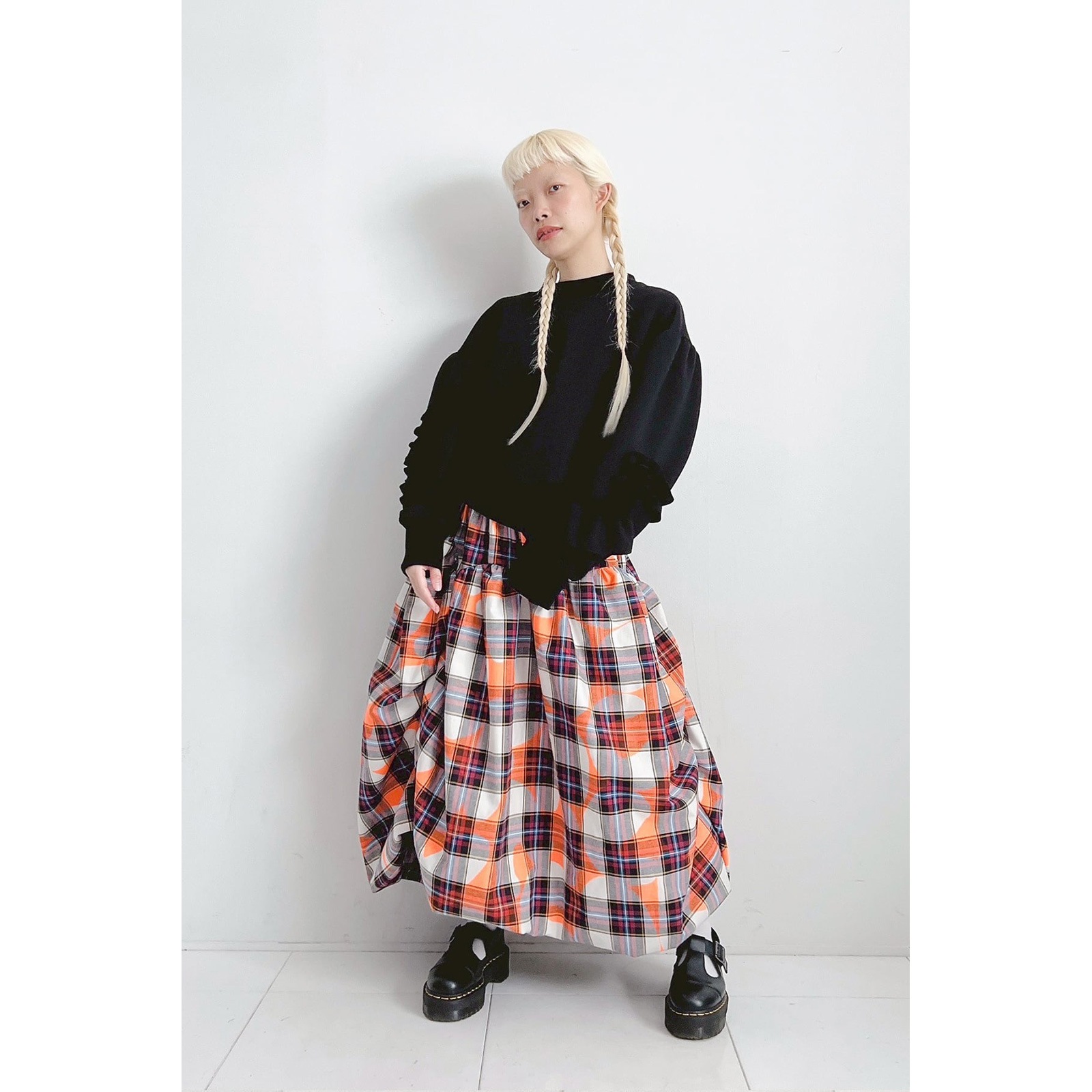 『SALE除外』frankygrow VORIOUS FRILL SLV DOUBLE AIR PO	BLACK F1/ F2 