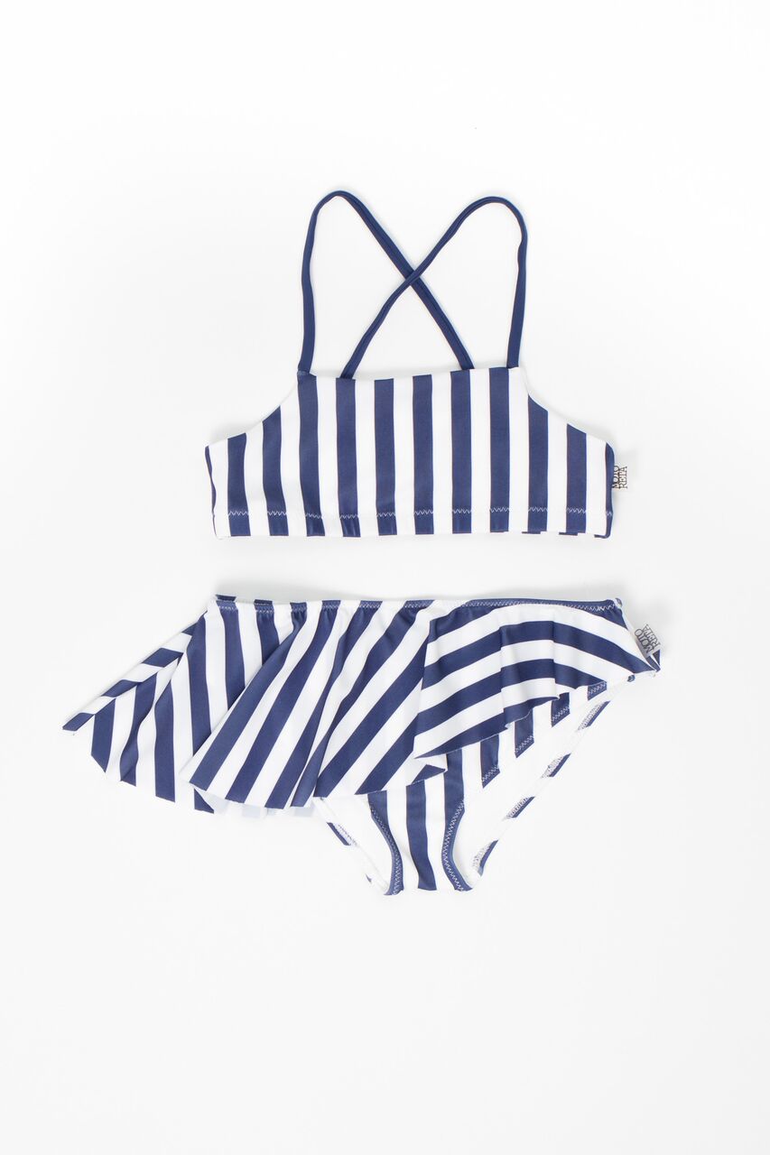 [再-60%] スペインから Motoreta モトレタ 18ss BIKINI Blue & White stripes 12M/24M/3Y/-