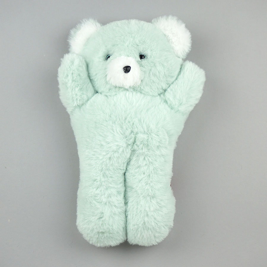 Les Petites Marie Ours hochet CAMILLE vert 20cm にぎにぎ　ガラガラ