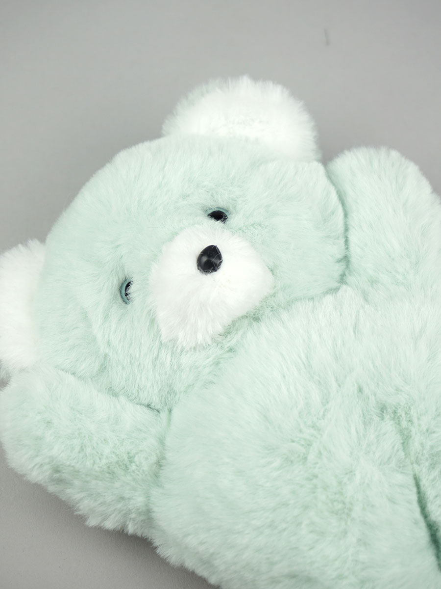 Les Petites Marie Ours hochet CAMILLE vert 20cm にぎにぎ　ガラガラ