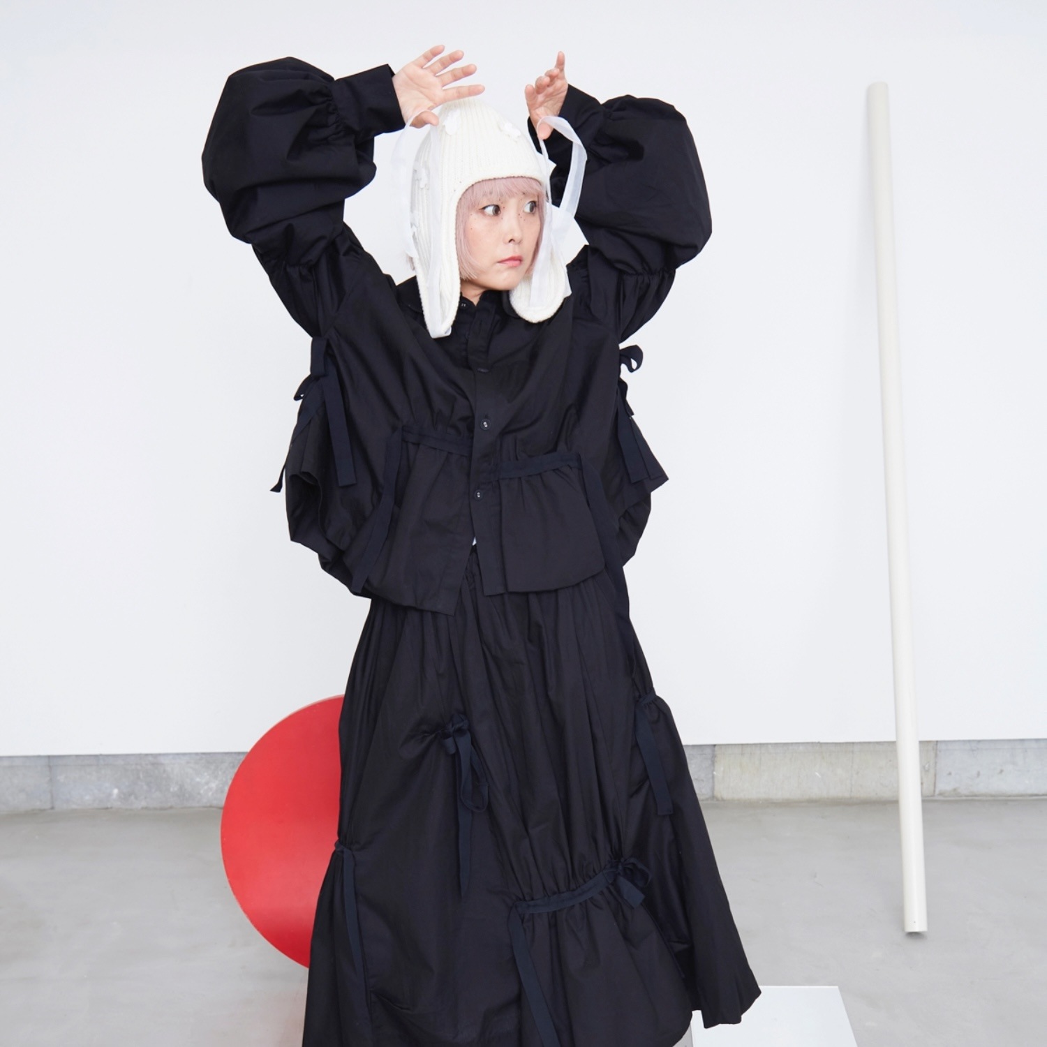 ●frankygrow GATHERED BALLOON BLOUSE F2 