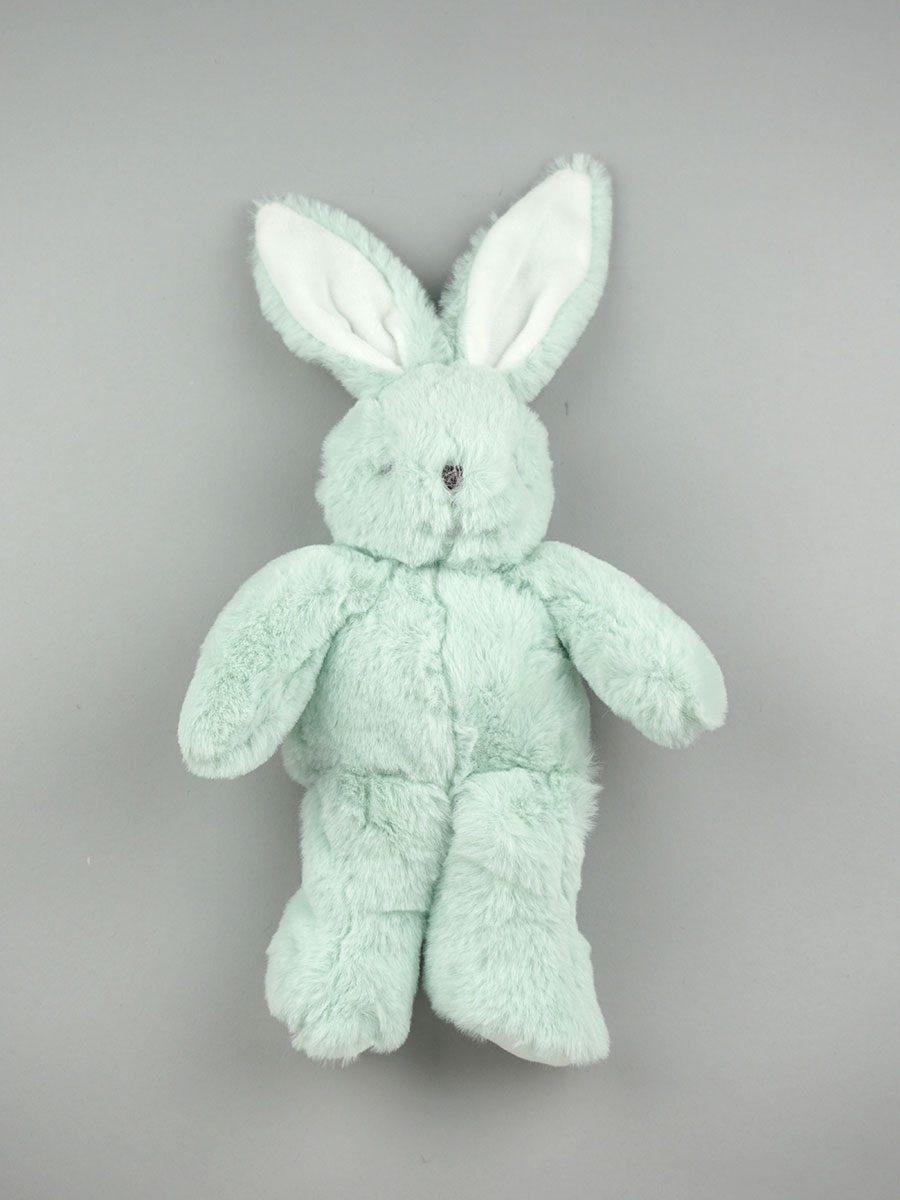 Les Petites Marie MODESTE le lapin pantin verte organic cotton 25cm