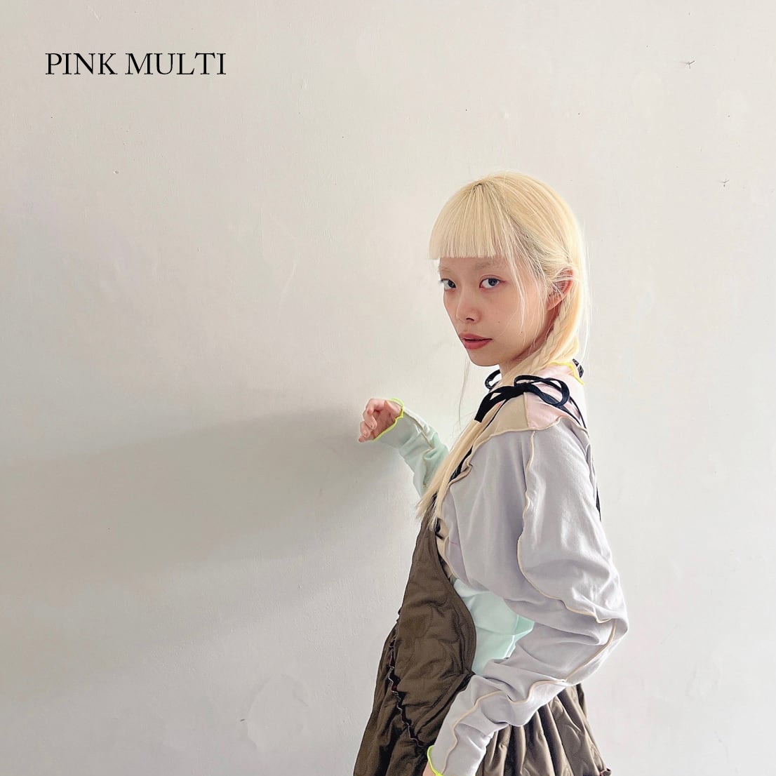 [30%OFF]frankygrow MULTI COLOR LS TEE / F2 大人サイズ BLACK/PINK