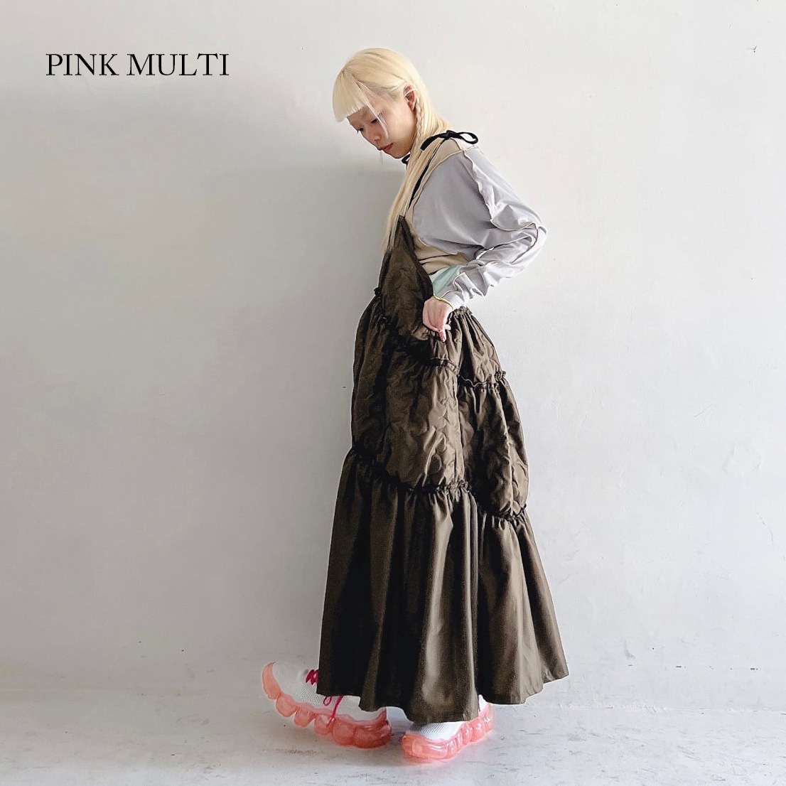 [30%OFF]frankygrow MULTI COLOR LS TEE / F2 大人サイズ BLACK/PINK