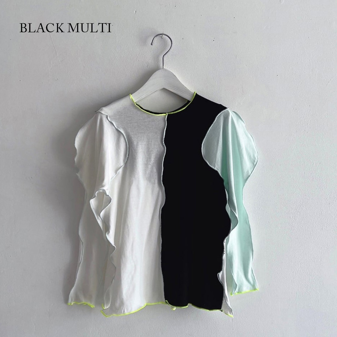 [30%OFF]frankygrow MULTI COLOR LS TEE / F2 大人サイズ BLACK/PINK