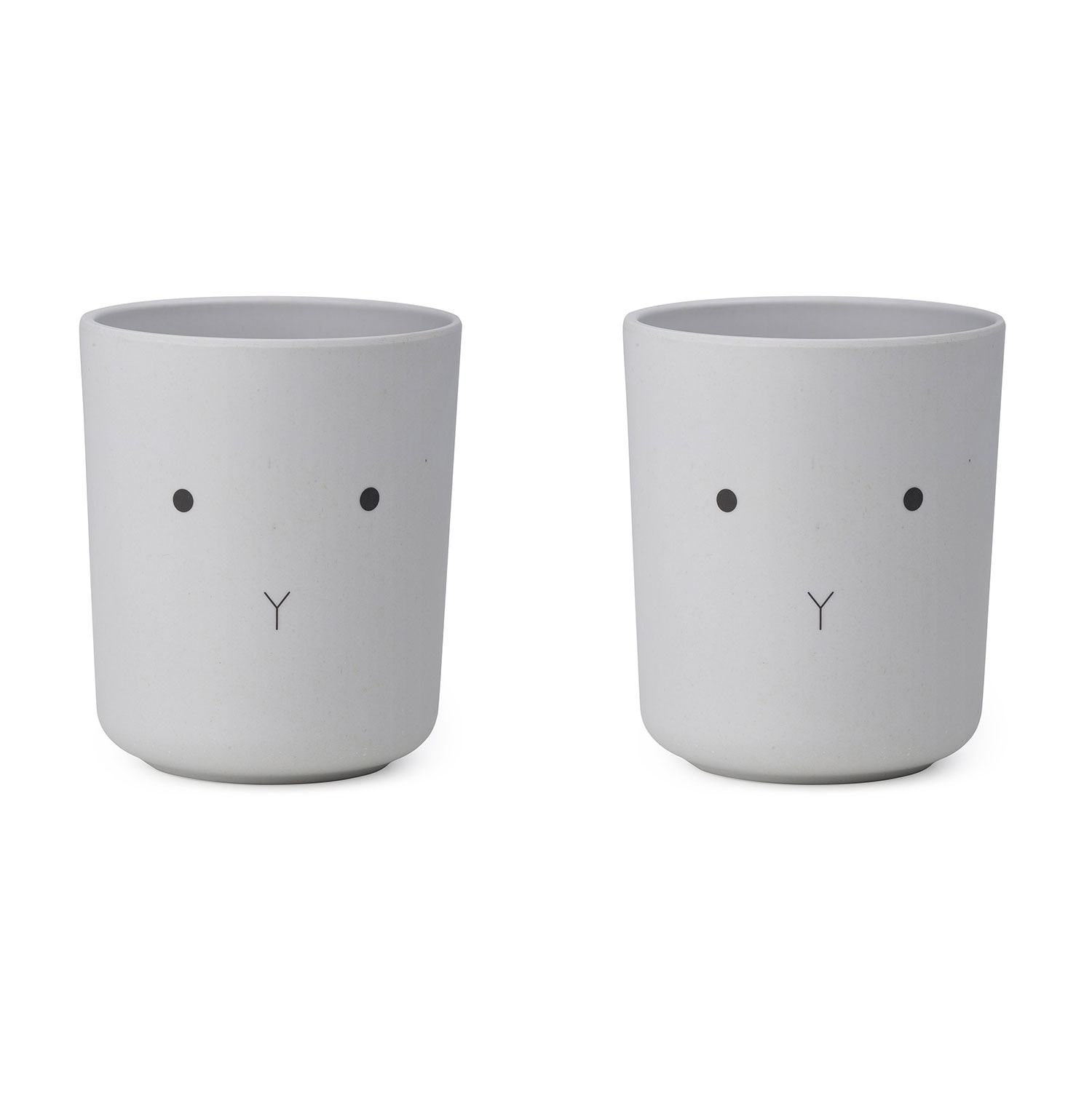 LIEWOOD デンマークから Bente / Bamboo cup / 2pack - Rabbit dumbo grey ラビットコップ2点セット