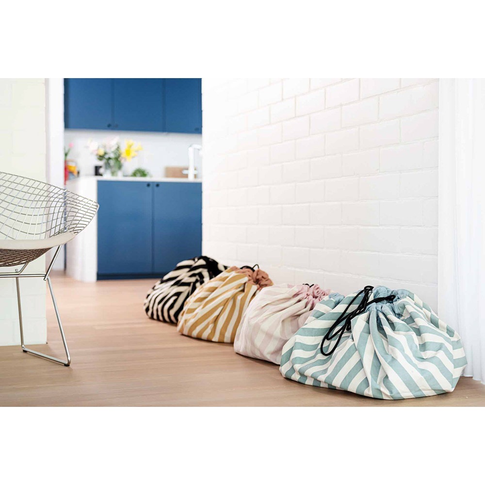 Play and Go プレイマット&おかたづけマット stripe black