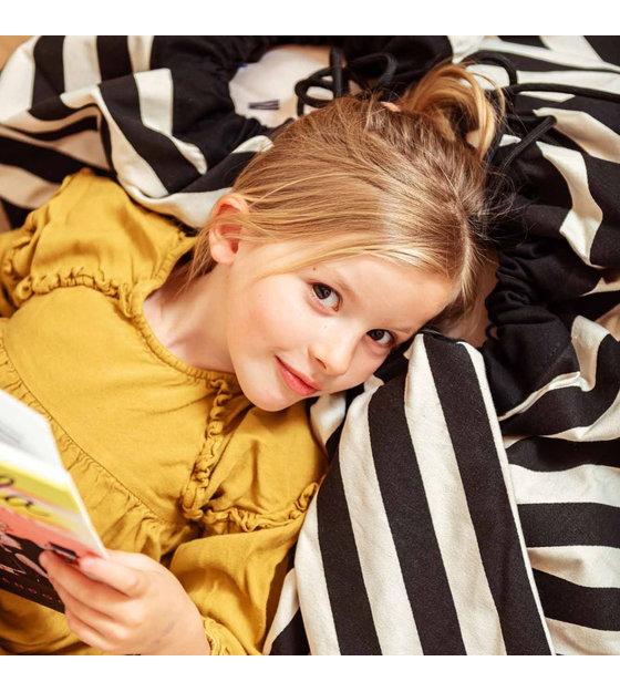 Play and Go プレイマット&おかたづけマット stripe black