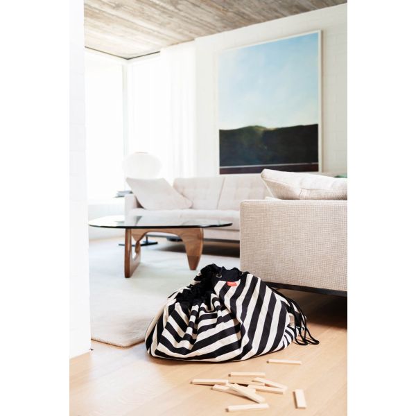 Play and Go プレイマット&おかたづけマット stripe black