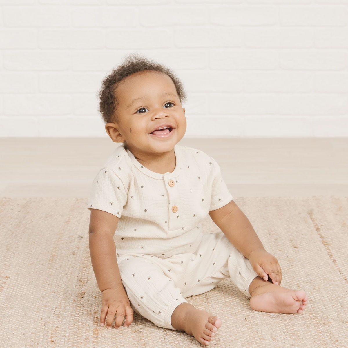 [30%off] Quincy Mae オーガニックコットン WOVEN HAREM PANT  [ネコポス対応可] NATURAL 70-80/80-90