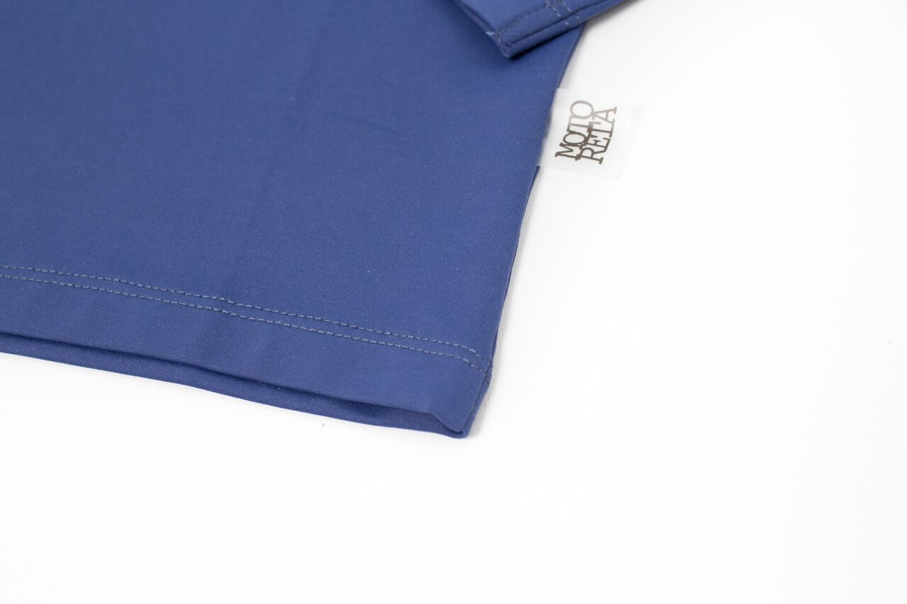 [再-60%] スペインから Motoreta モトレタ ラッシュガード 18ss SWIM SHIRT RUFFLED Navy Blu -/24M/3Y/5Y/6-7Y