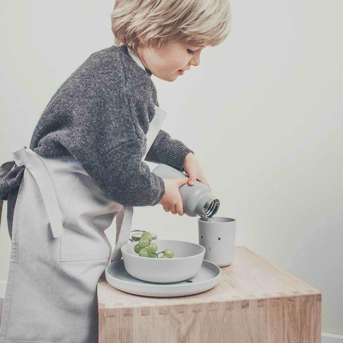 LIEWOOD デンマークから Villum / Plate / 2pack - Rabbit dumbo grey ラビットプレート2点セット